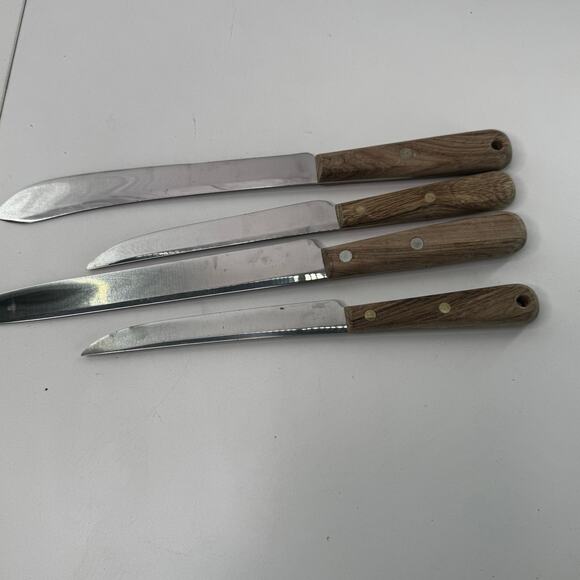 Vintage Dexter Super Stainless Kitchen Knives Set of 4 Southbridge Quality - Picture 9 of 10